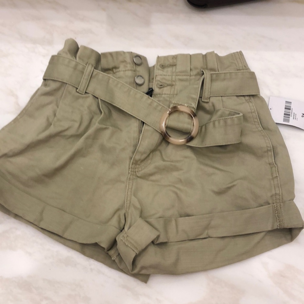 Forever 21 denim paper bag short 26